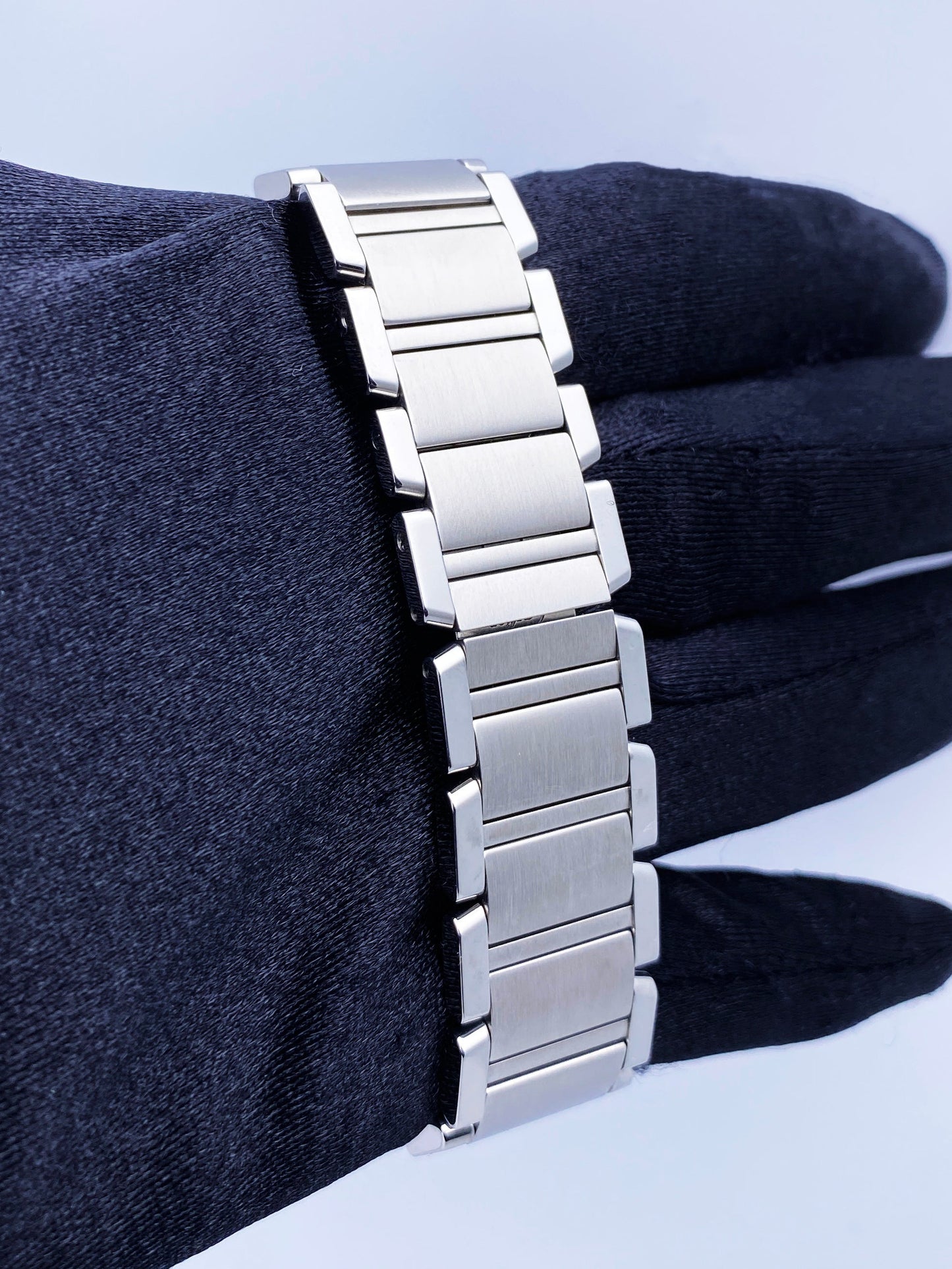 Cartier Tank Francaise 3751 Diamond Midsize Ladies Watch Box Papers