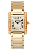 Cartier Tank Francaise WJTA0024 Diamond Bezel Ladies Watch Box Papers - Wristwatch