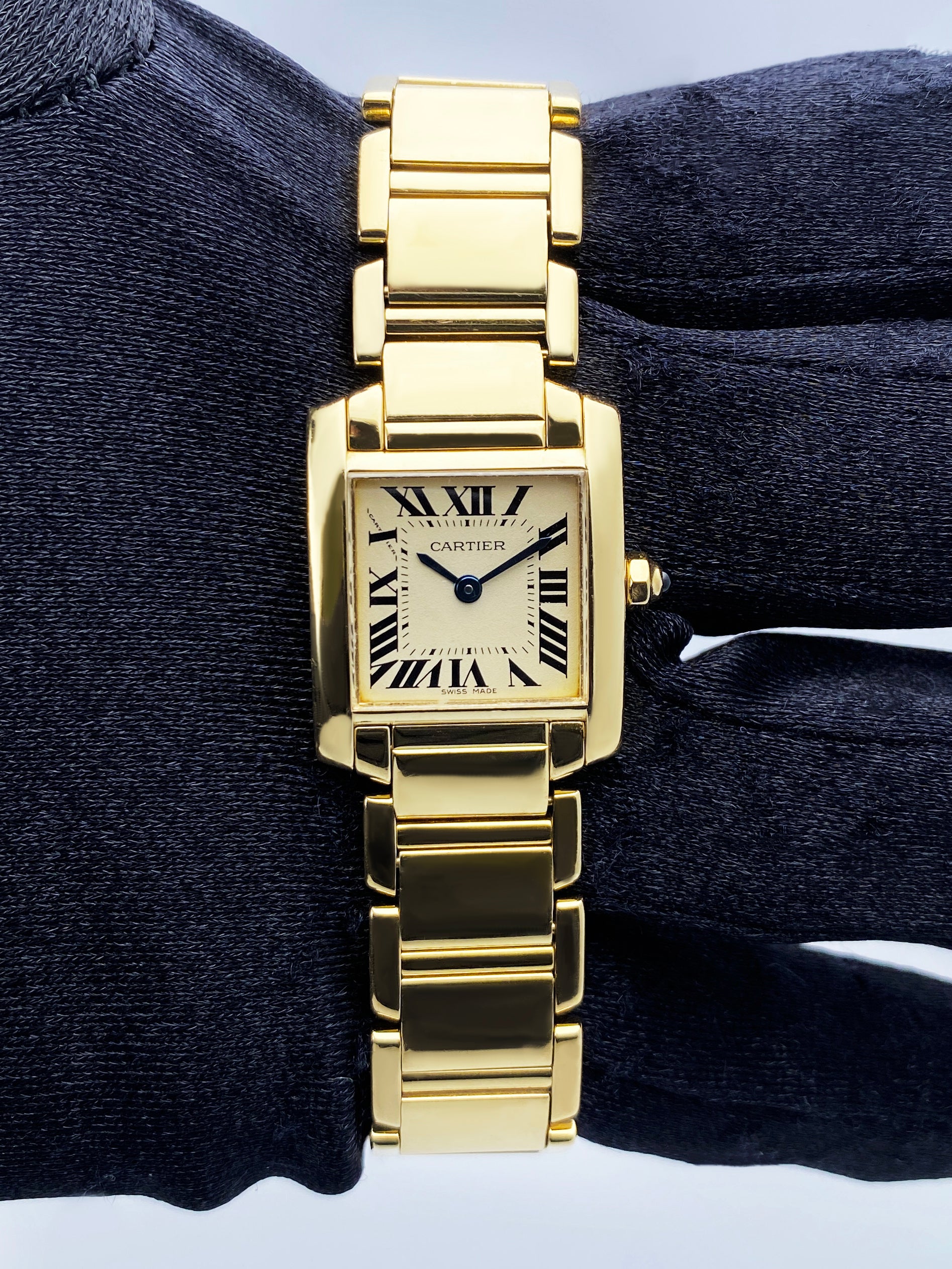 Cartier Tank Francaise W50002N2 Yellow Gold Ladies Watch - Virtual