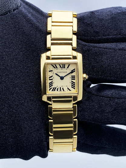 Cartier Tank Francaise W50002N2 Yellow Gold Ladies Watch - Virtual