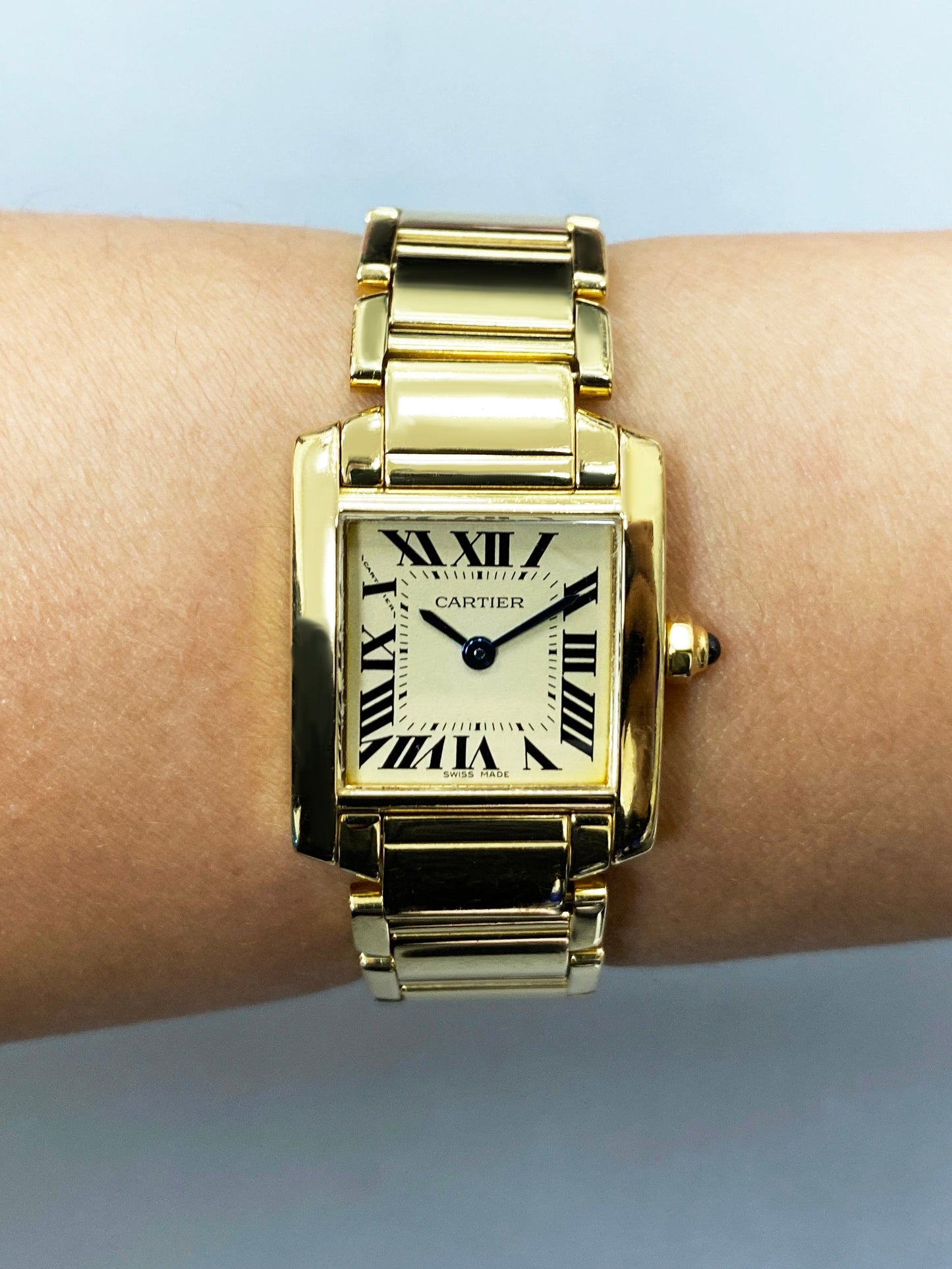 Cartier Tank Francaise W50002N2 Yellow Gold Ladies Watch - Virtual