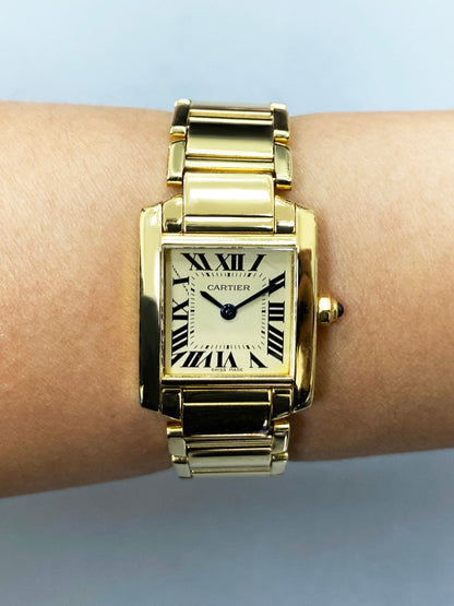 Cartier Tank Francaise W50002N2 Yellow Gold Ladies Watch - Virtual