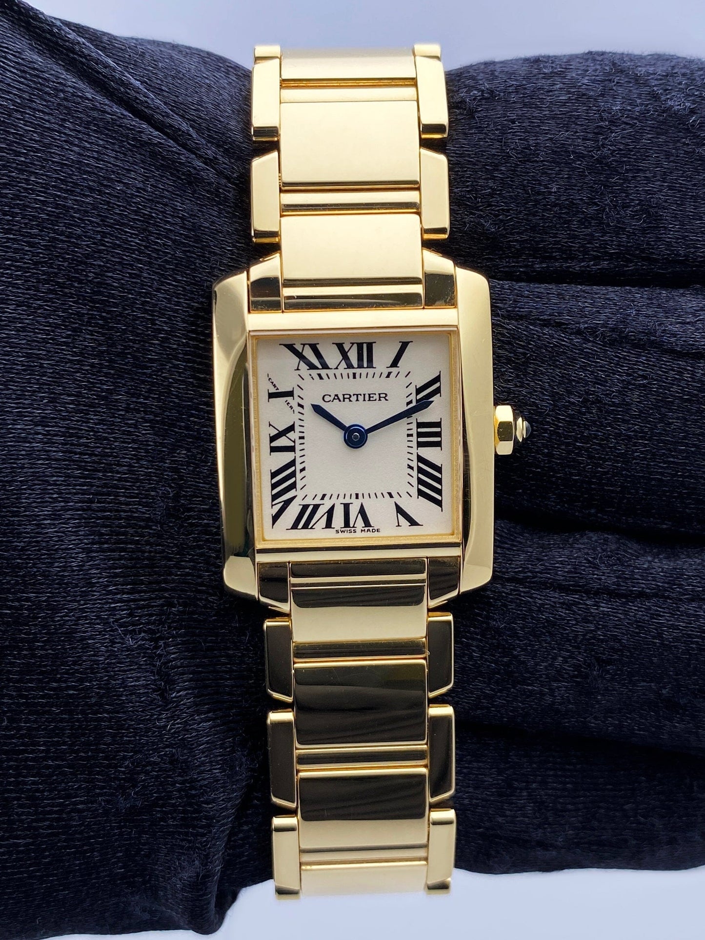 Cartier Tank Francaise W50002N2 Yellow Gold Ladies Watch - Wristwatch