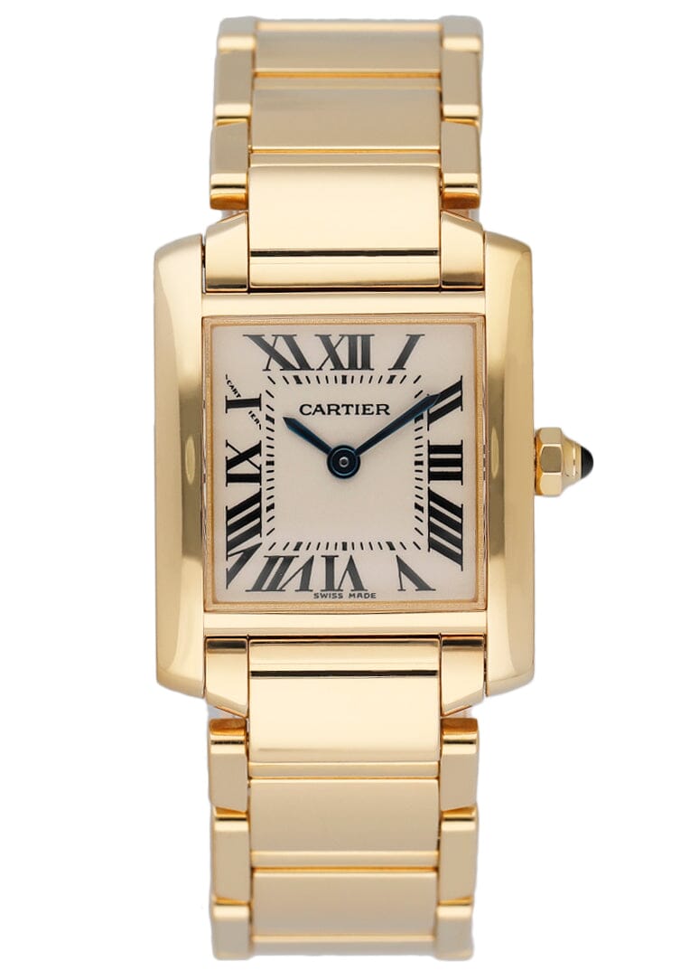 Cartier Tank Francaise W50002N2 Yellow Gold Ladies Watch - Wristwatch