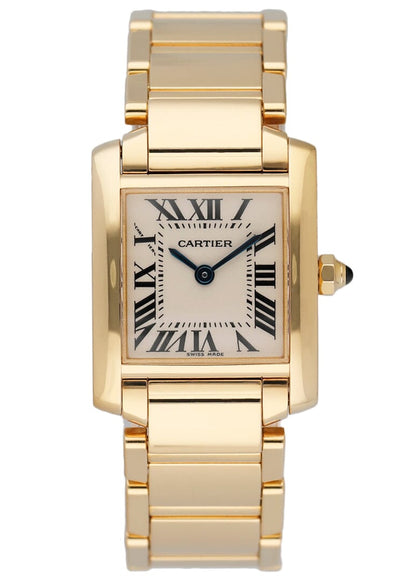 Cartier Tank Francaise W50002N2 Yellow Gold Ladies Watch - Wristwatch