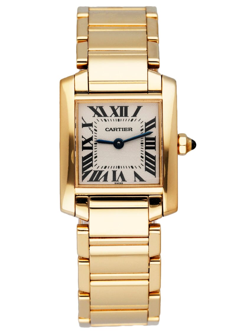 Cartier Tank Francaise W50002N2 Yellow Gold Ladies Watch - Wristwatch