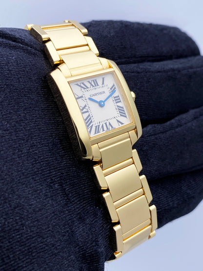 Cartier Tank Francaise W50002N2 Yellow Gold Ladies Watch - Wristwatch