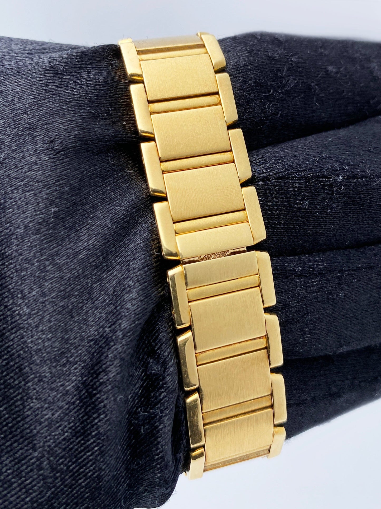 Cartier Tank Francaise W50002N2 Yellow Gold Ladies Watch - Wristwatch