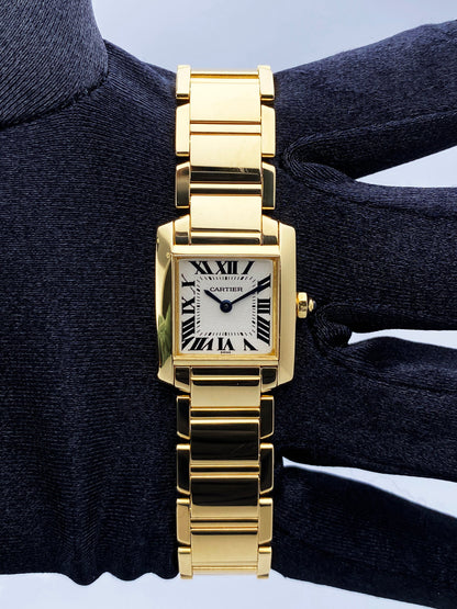 Cartier Tank Francaise W50002N2 Yellow Gold Ladies Watch - Virtual
