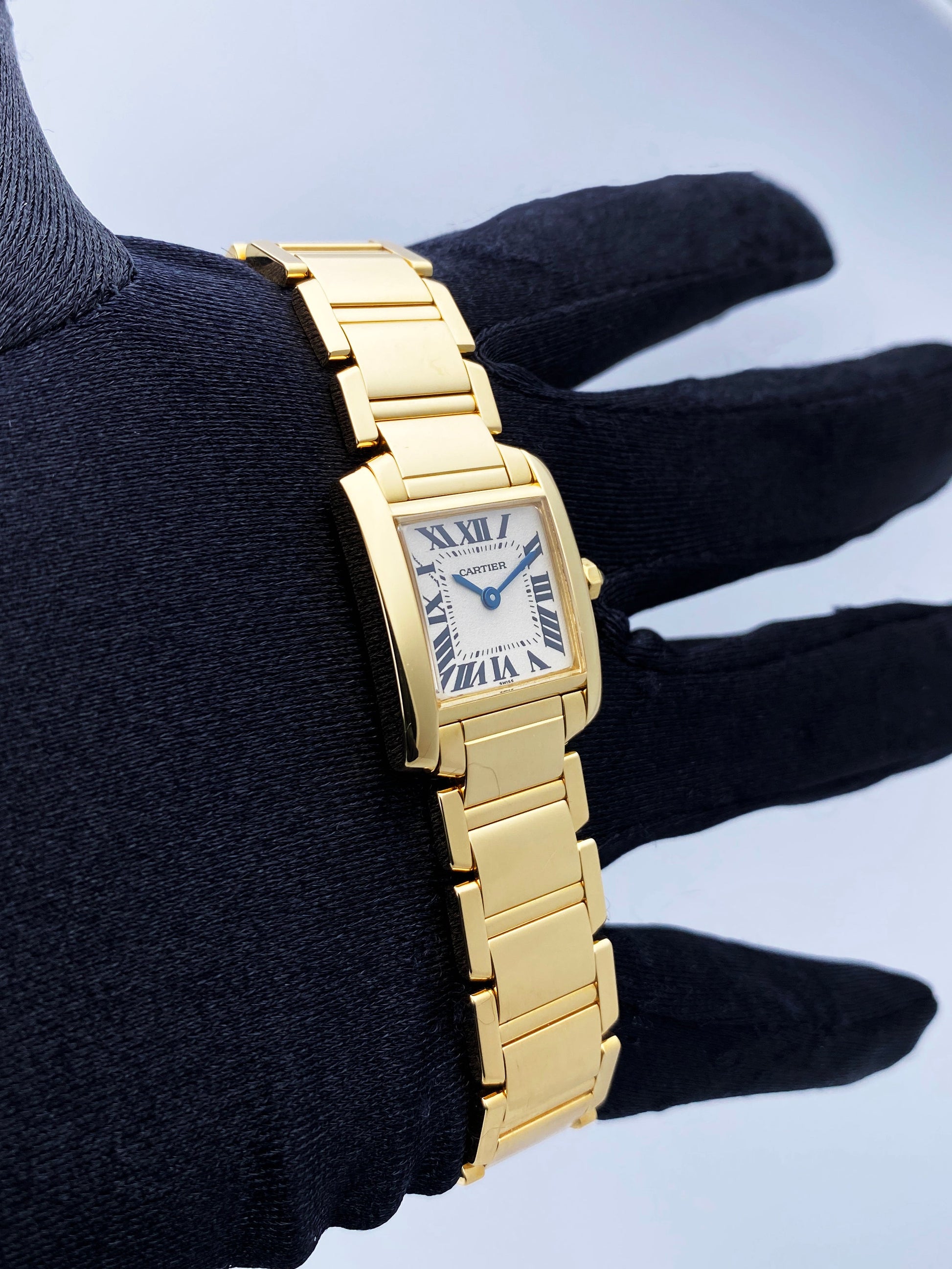Cartier Tank Francaise W50002N2 Yellow Gold Ladies Watch - Virtual