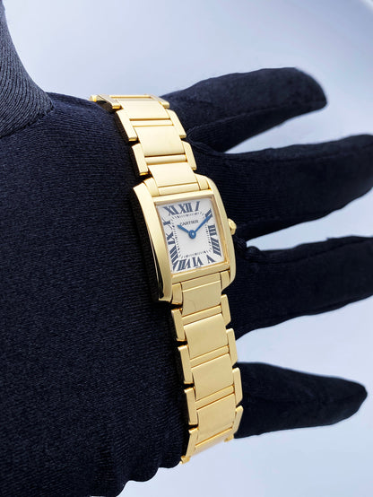 Cartier Tank Francaise W50002N2 Yellow Gold Ladies Watch - Virtual