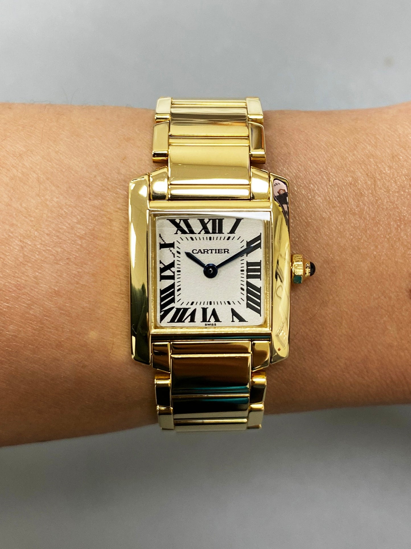 Cartier Tank Francaise W50002N2 Yellow Gold Ladies Watch - Virtual