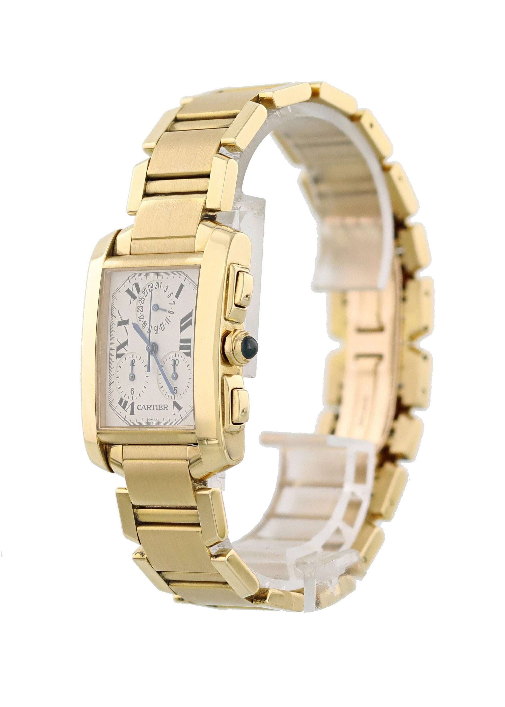 Cartier Tank Francaise W50005R2 Chronograph Mens Watch