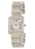 Cartier Tank Francaise W50011S3 18k White Gold Automatic Mens Watch - Wristwatch