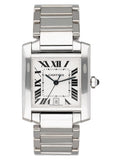 Cartier Tank Francaise W50011S3 Rhodiumized 18K White Gold Mens Watch - Wristwatch