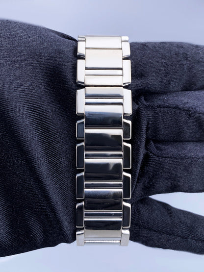 Cartier Tank Francaise W50011S3 Rhodiumized 18K White Gold Mens Watch - Wristwatch