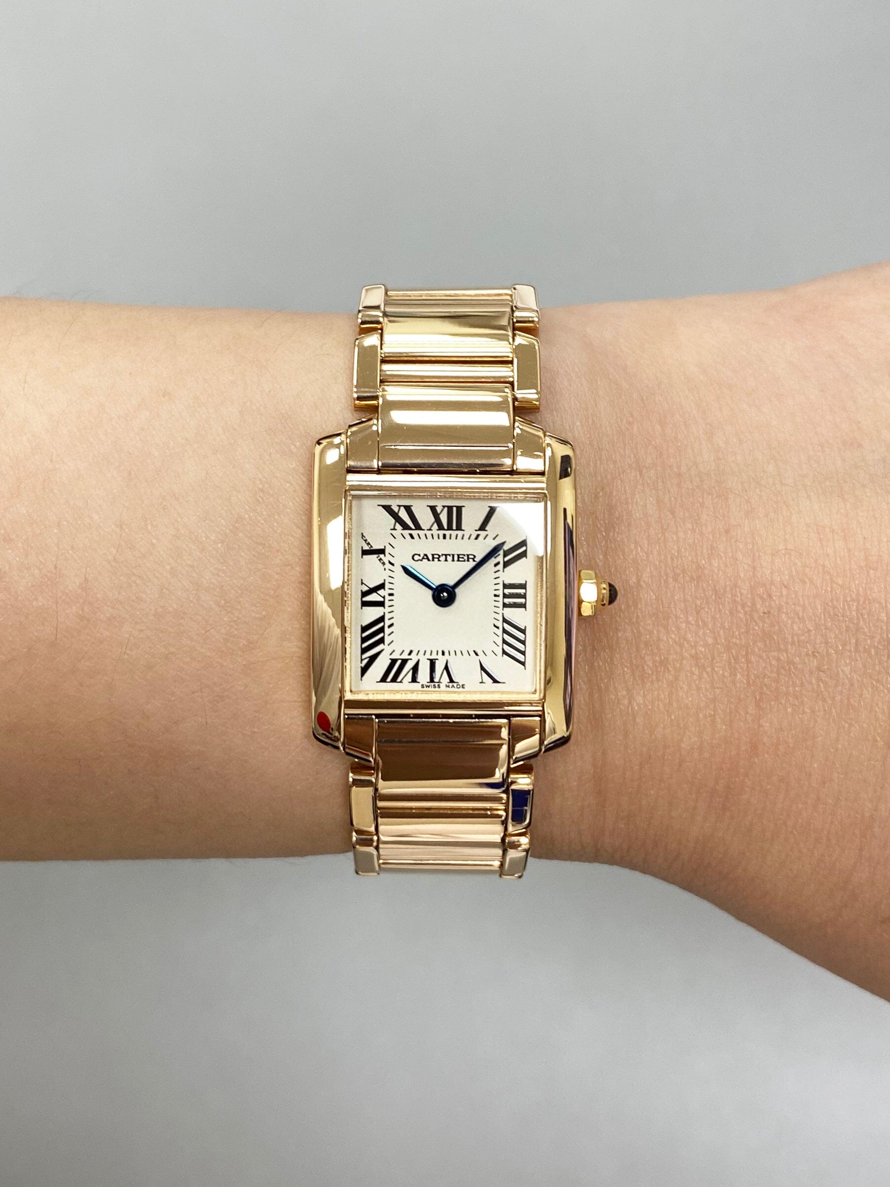 Cartier Tank Francaise W500264H 18K Rose Gold Ladies Watch – Phigora