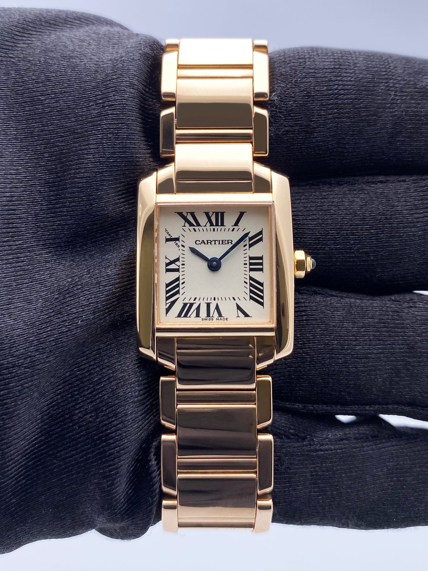 Cartier Tank Francaise W500264H 18K Rose Gold Ladies Watch - Watches