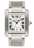 Cartier Tank Francaise W51002Q3 Silver Dial Steel Mens Watch - Virtual