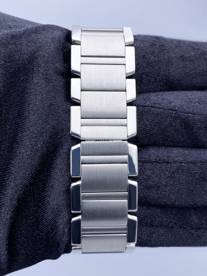 Cartier Tank Francaise W51002Q3 Silver Dial Steel Mens Watch - Virtual