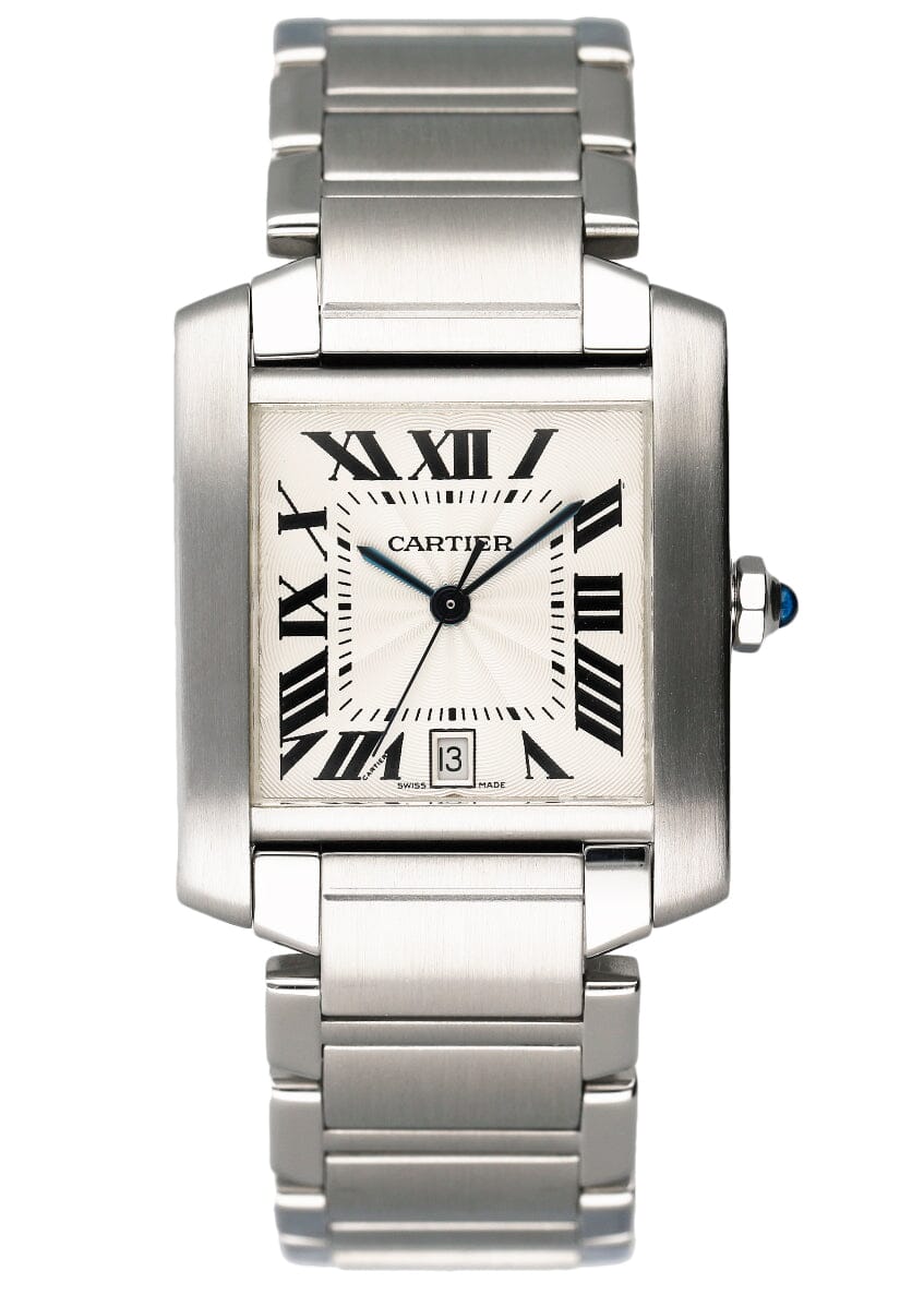 Cartier Tank Francaise W51002Q3 Stainless Steel Mens Watch - Watches