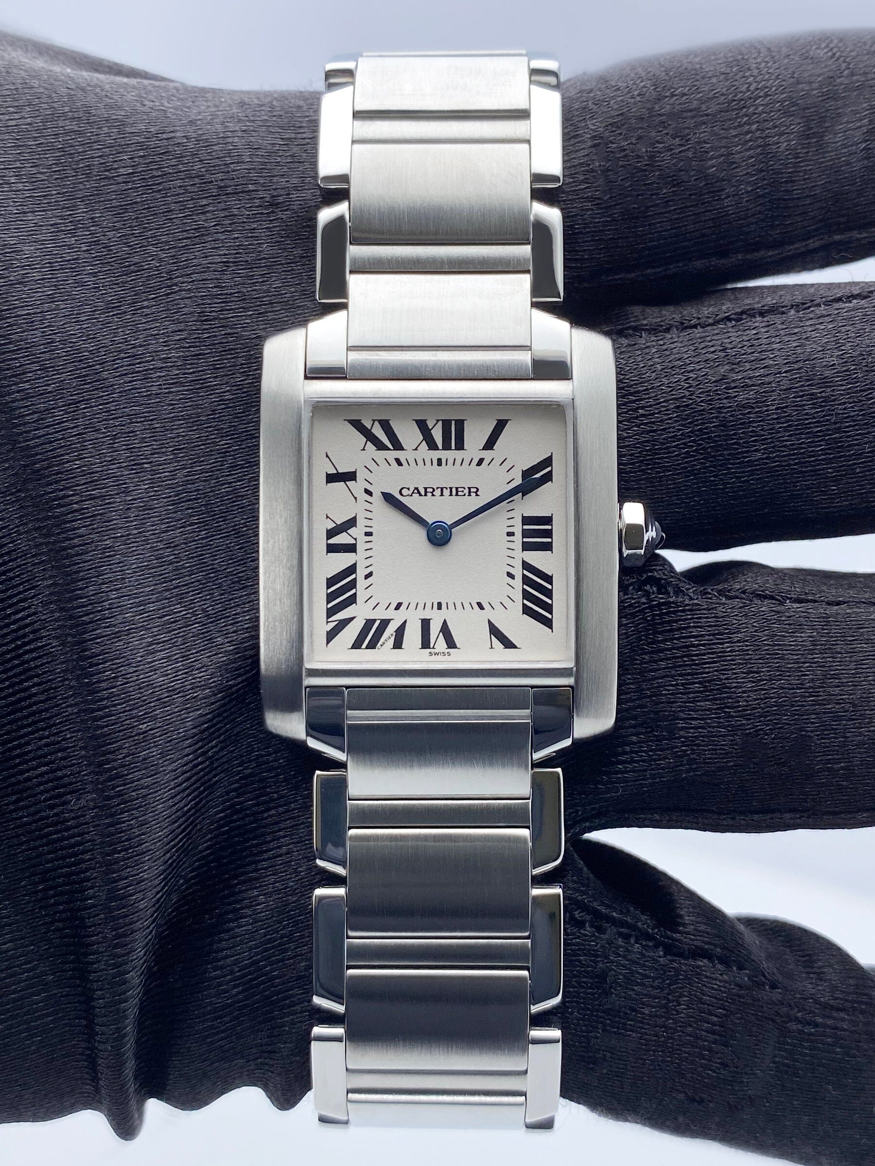 Cartier Tank Francaise W51003Q3 Stainless Steel Midsize Watch - Wristwatch
