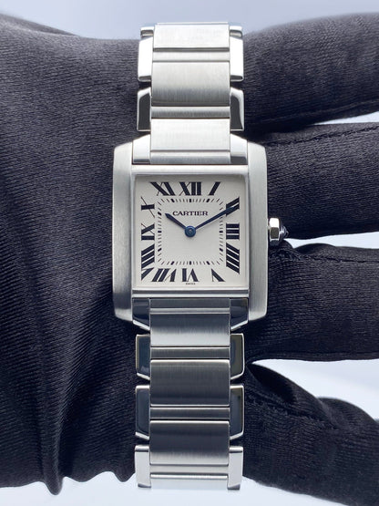Cartier Tank Francaise W51003Q3 Stainless Steel Midsize Watch - Wristwatch
