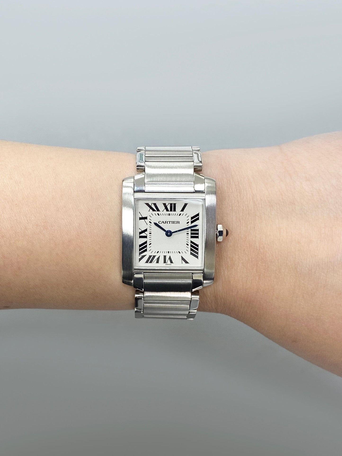 Cartier Tank Francaise W51003Q3 Stainless Steel Midsize Watch - Wristwatch