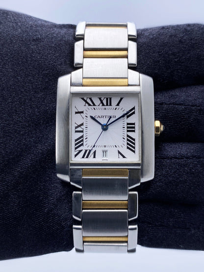 Cartier Tank Francaise W51005Q4 Two Tone Mens Watch - Watches