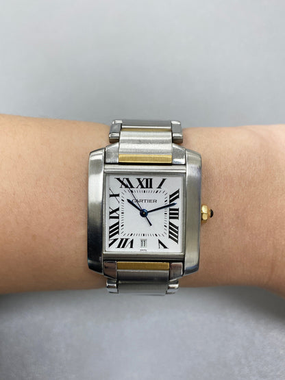 Cartier Tank Francaise W51005Q4 Two Tone Mens Watch - Watches