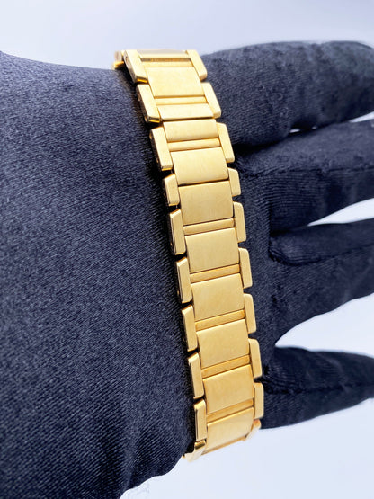 Cartier Tank Francaise WE1001R8 Diamond 18k Yellow Gold Ladies Watch