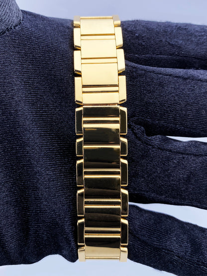 Cartier Tank Francaise WE1001R8 Diamond 18k Yellow Gold Ladies Watch - Wristwatch