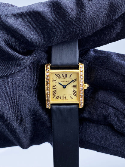 Cartier Tank Francaise WE1038331 Diamond Ladies Watch Box & Papers