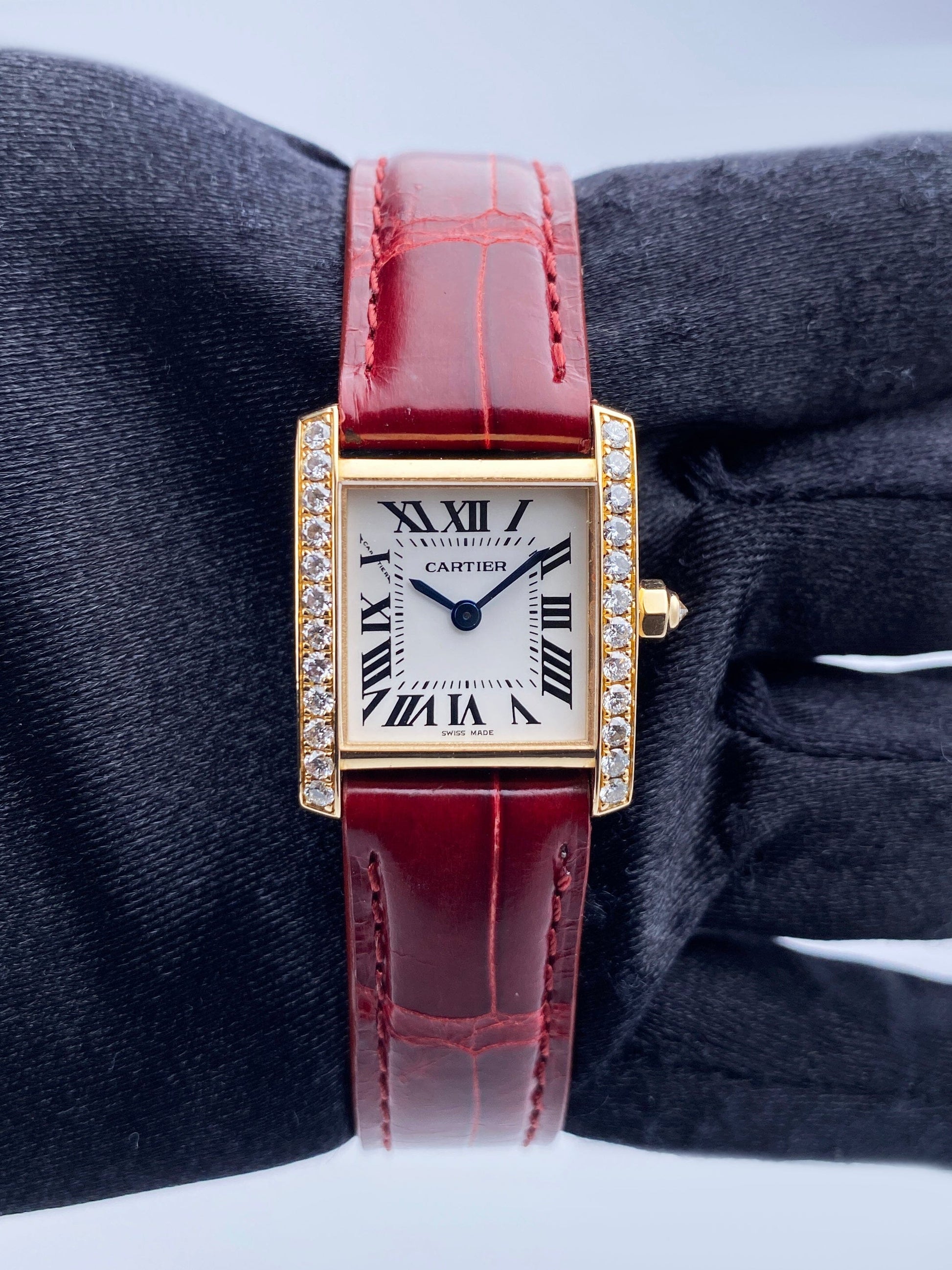 Cartier Tank Francaise WE104531 Diamond Ladies Watch - Wristwatch