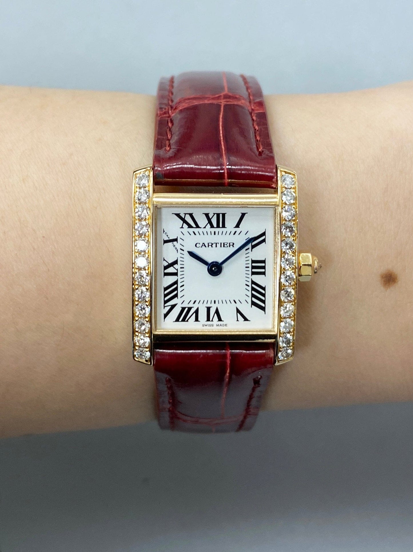Cartier Tank Francaise WE104531 Diamond Ladies Watch - Wristwatch