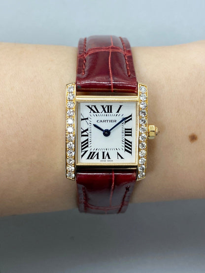 Cartier Tank Francaise WE104531 Diamond Ladies Watch - Wristwatch
