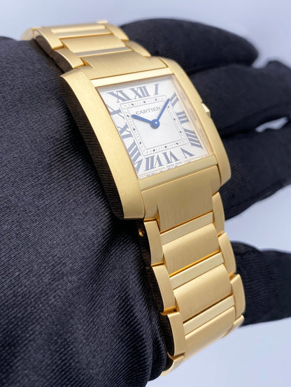 Cartier Tank Francaise WGTA0113 18K Yellow Gold Watch Box Papers - Watches