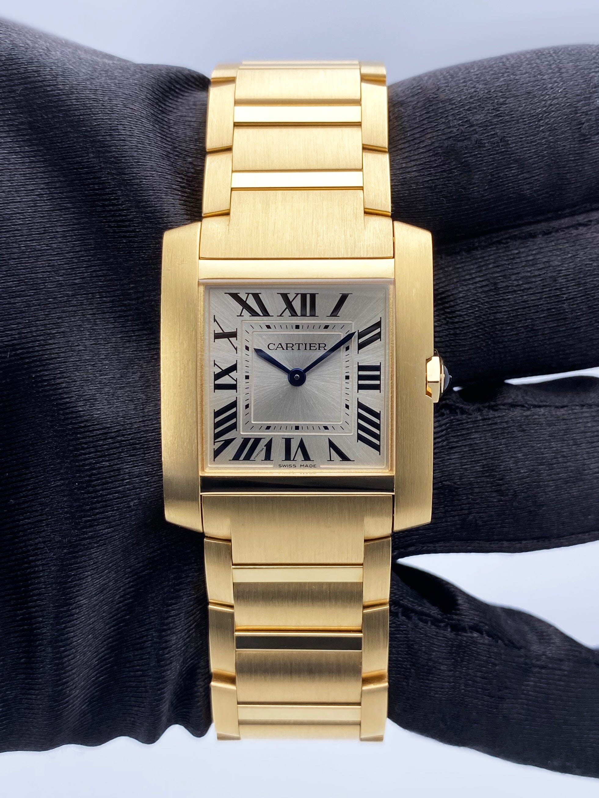 Cartier Tank Francaise WGTA0113 18K Yellow Gold Watch Box Papers