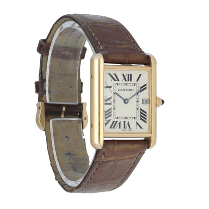 Cartier Tank Louis 2441 18K Yellow Gold Men's Watch