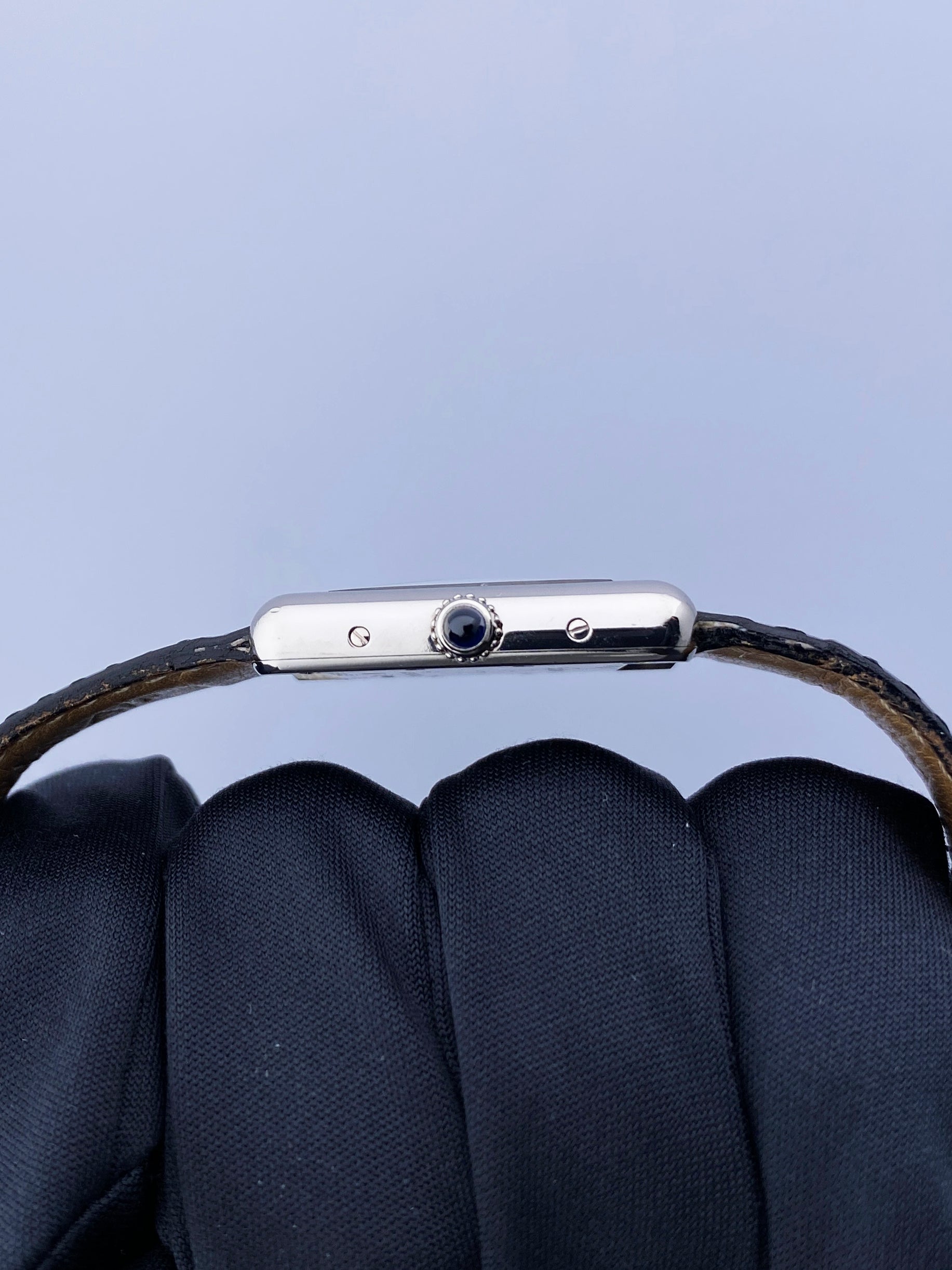 Cartier Tank Louis 2679 18K White Gold Quartz Men's Watch Box Papers