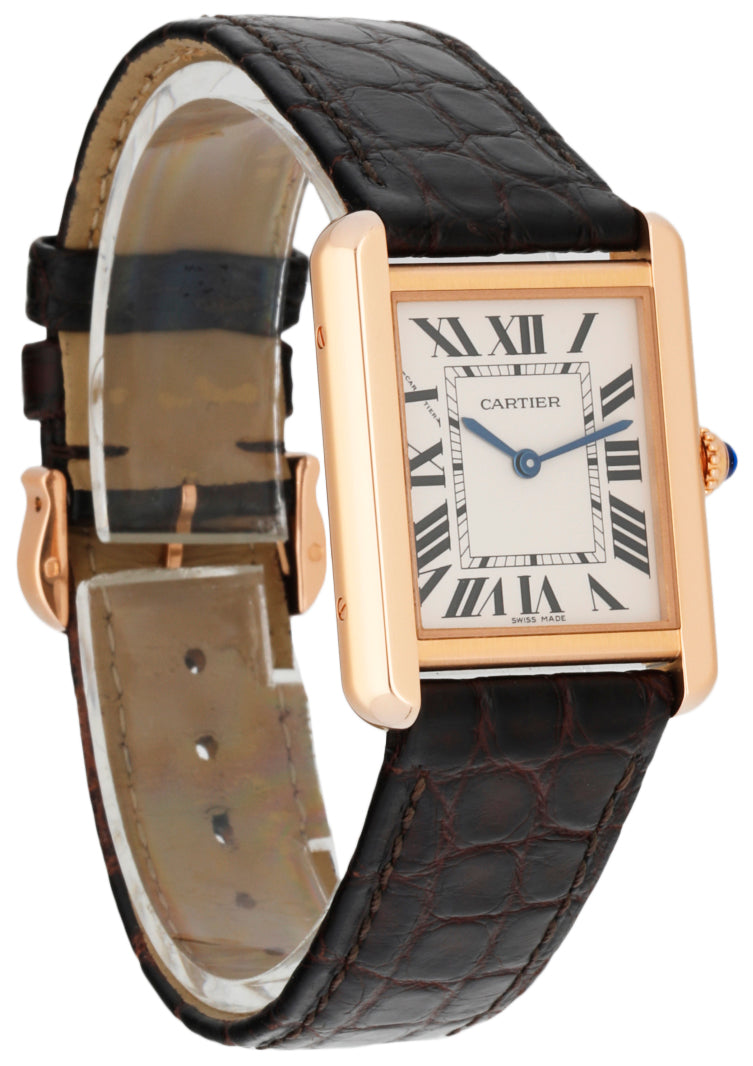 Cartier Tank Louis 3186 18K Rose Gold Ladies Watch