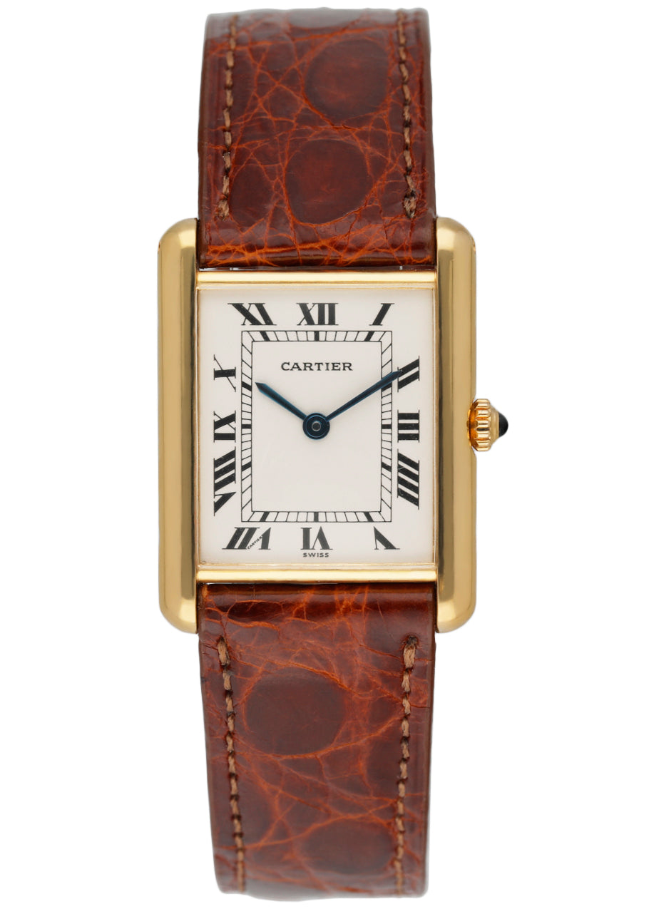 Cartier Tank Louis 8810 18K Yellow Gold Ladies Watch - Wristwatch