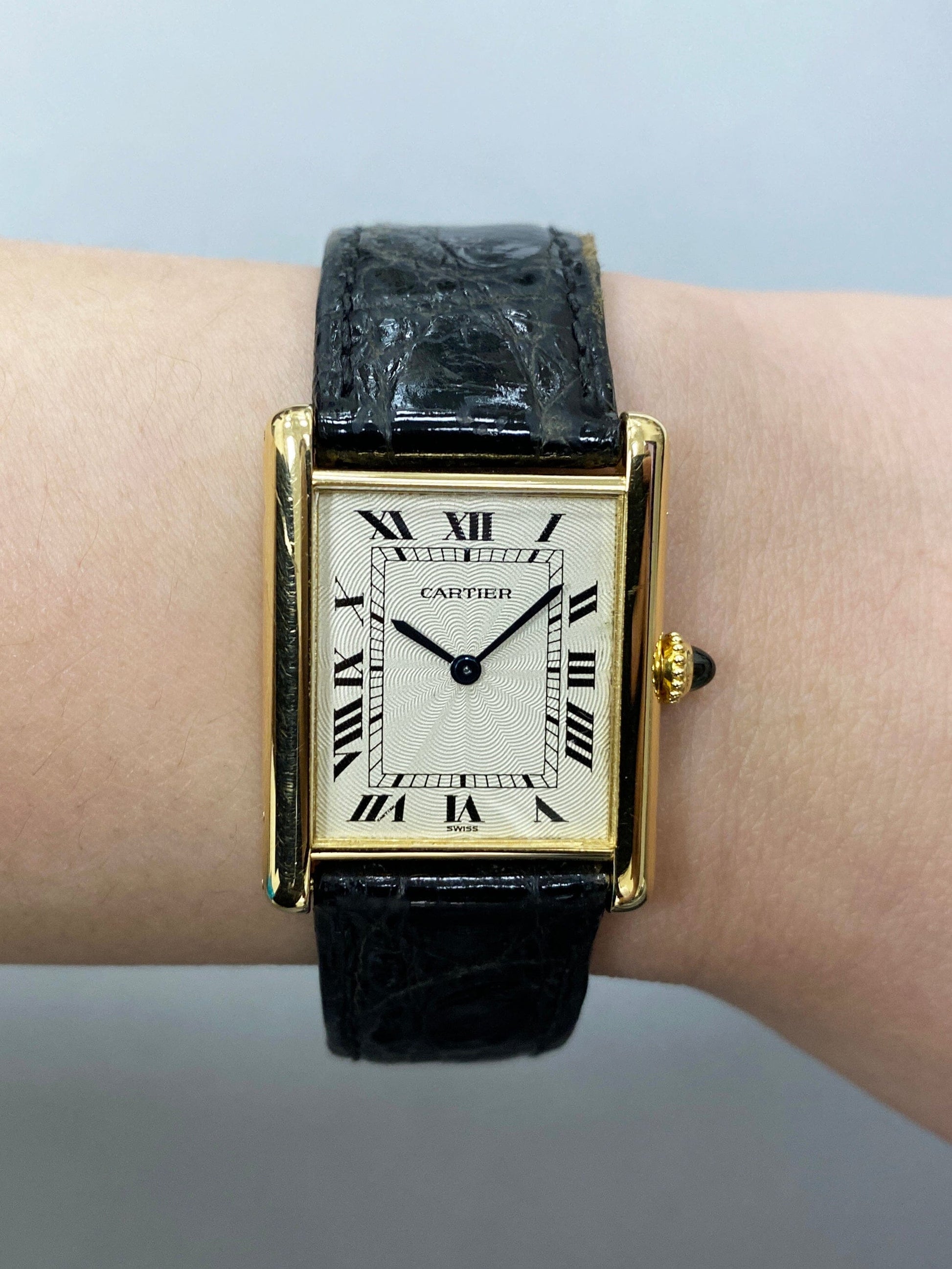 Cartier Tank Louis W1504856 18K Yellow Gold Ladies Watch - Watches