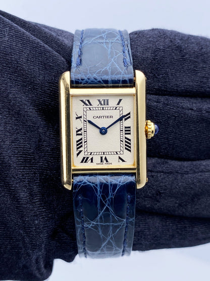 Cartier Tank Louis W1512753 18K Yellow Gold Ladies Watch - Wristwatch