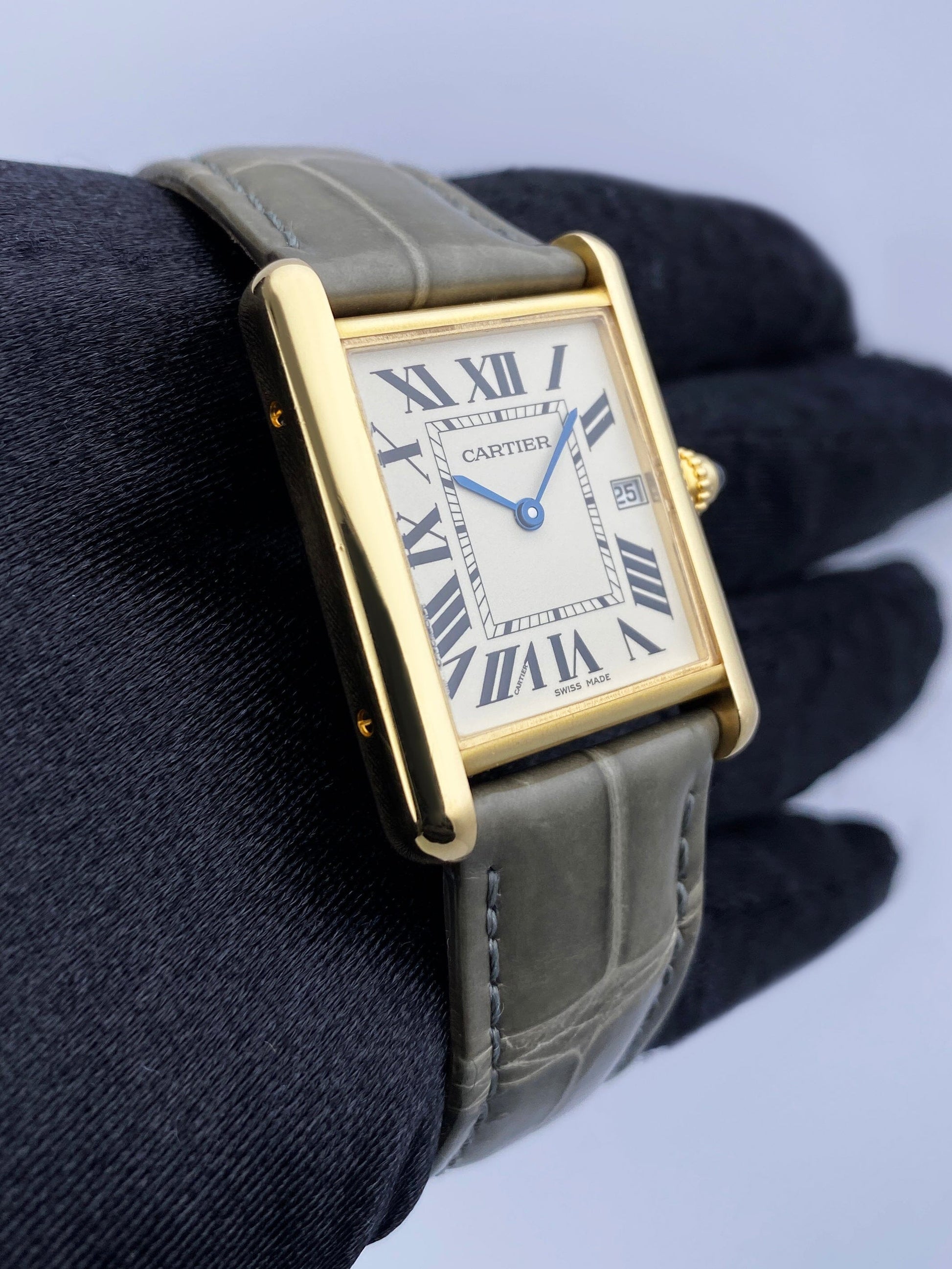 Cartier Tank Louis W1529756 18K Yellow Gold Mens Watch - Watches