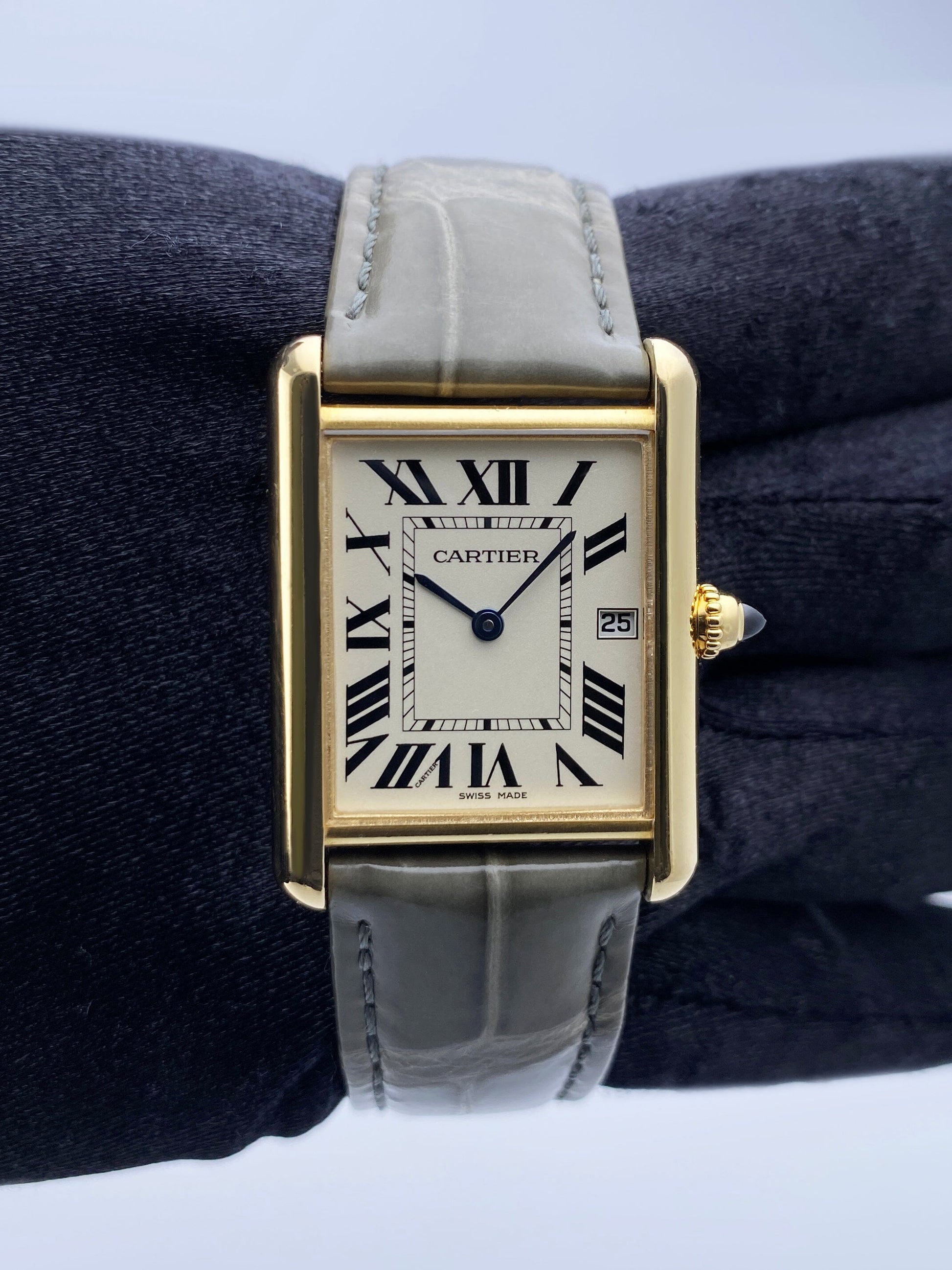 Cartier Tank Louis W1529756 18K Yellow Gold Mens Watch - Watches