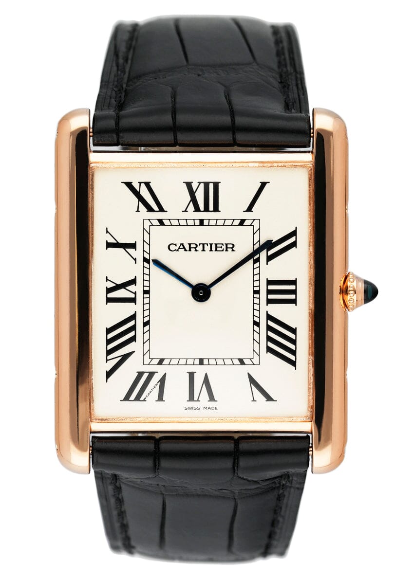 Cartier Tank Louis XL W1560017 18K Rose Gold Mens Watch