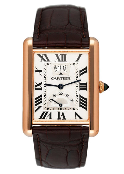 Cartier Tank Louis XL W1560003 18K Rose Gold Mens Watch – Phigora