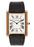 Cartier Tank Louis XL W1560017 18K Rose Gold Mens Watch Box Papers - Virtual