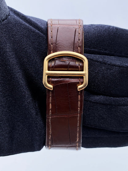 Cartier Tank Louis XL WT200005 Diamond 18K Rose Gold Mens Watch - Wristwatch